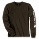 Футболка з довгим рукавом Carhartt Sleeve Logo T-Shirt L/S - EK231 (Peat, M) - зображення 1