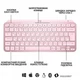 Клавиатура Logitech mx Keys Mini Wireless Illuminated ua Rose (920-010500) - изображение 5