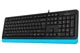 Клавиатура A4Tech Fstyler FK10 (Black/Blue) UA [43225] - изображение 2