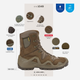 Мужские тактические ботинки с мембраной Warboots KHK-1049 45 28.5 см Коричневые (8683690402341) - изображение 7