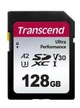 Карта пам'яті Transcend SD 128GB C10 UHS-I U3 A2 R160/W90MB/s 4K (TS128GSDC340S) - изображение 1