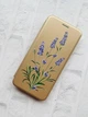 Чехол-книжка с рисунком для Samsung Galaxy A32 Золотой :: Веточки лаванды (принт 266) - изображение 2