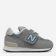 Buty sportowe chłopięce na rzepy New Balance 574 IV574BA1 24 Szare (195481364243) - obraz 1