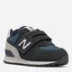 Buty sportowe chłopięce na rzepy New Balance 574 IV574BD1 25 Czarne (195481365127) - obraz 2