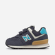 Buty sportowe chłopięce na rzepy New Balance 574 IV574MS2 21 Granatowe (195173119243) - obraz 2