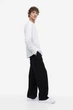 Бавовняний лонгслів H&M Regular Fit S білий 1029317002 - зображення 5