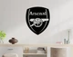 Декоративне панно на стіну з дерева Upwood Decor Арсенал Arsenal 83.3 х 70 см black - зображення 1