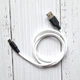 Кабель Hoco X21 Plus Silicone Cable Type-C силіконовий (2м 3A) Білий - зображення 3