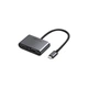 USB-хаб Type-C M to HDMI+VGA Adapter with PD CM162 (Silver) Ugreen (50505) - зображення 1