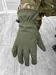 Тактичні зимові рукавички Soft Shell Tactical Gloves Olive L - зображення 1