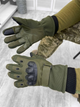 Тактичні зимові рукавички Tactical Gloves Olive M - зображення 1