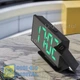 Зеркальные часы - будильник с проектором времени на стену или потолок и термометром VST-896-4 LP черный корпус зеленые цифры - изображение 2