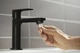 Смеситель для раковины 110 CoolStart EcoSmart+ Hansgrohe Rebris E (цвет - чёрный матовый), с донным клапаном 72589670 - изображение 4