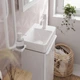 Смеситель для раковины 80 CoolStart Hansgrohe Tecturis S (цвет - белый матовый), с донным клапаном 73302700 - изображение 2