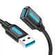 Кабель Vention (CBHBF) USB 3.0 Type-A Male to Type-A Female 2A 1m, Black - изображение 1