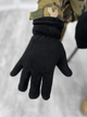 Тактичні рукавички флісові двошарові Tactical Gloves Black M - изображение 2