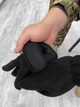 Тактичні рукавички флісові двошарові Tactical Gloves Black M - изображение 4