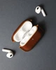 Шкіряний чохол MERE для Apple AirPods Pro 2 Коричневий - изображение 2