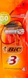 Чоловічий станок для гоління "Sensitive 3", 4 шт. - Bic 4шт (116909-18890) - изображение 1