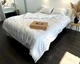 Постельное белье LARA сатин-страйп LUX light gray d13177е160 с простынью на резинке 160х200х25 евро - изображение 4