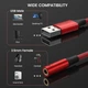 Кабель MOSWAG USB to AUX 0.2м red - зображення 2