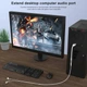 Кабель MOSWAG USB to AUX 0.2м white - изображение 4