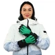 Перчатки горнолыжные теплые женские LUCKYLOONG B-4455 (р-р L-XL , уп.-12пар, цена за 1пару, цвет черный-зеленый) - изображение 6