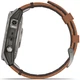 Смарт-годинник Garmin Fenix 7 Sapphire Solar Titanium with Chestnut Leather Band (010-02540-31) - зображення 6