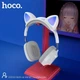 Беспроводные наушники с ушками Hoco ESD13 Skill cat ear Bluetooth 5.3 Type-C RGB подсветка белый - изображение 2