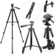 Штатив Tripod з штативной головкою для смартфона, фотоапарата, екшн-камери 102см Чорний (3120) - зображення 8