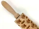 Скалка деревянная с резным рельефным узором для теста печенья. Узор лапки (4784) - изображение 3