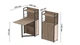 Стол книжка с этажеркой Практик 1 Ferrum-decor 1200x640x990 Черный металл ДСП Дуб Сан-Марино 16 мм (PRA102) - изображение 4