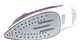 Паровой утюг Rainberg RB-6308 2800W керамическая подошва Violet/White - изображение 2