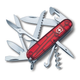 Ніж Victorinox Huntsman 91мм/15функ/прозорий червоний, блістер - зображення 1