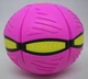 Мячик фрисби складной игровой Flat Ball Disc мяч трансформер летающая тарелка сетящаяся 6 LED - изображение 1