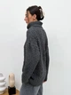 Свитер вязаный оверсайз женский ARTKNIT Оливия One Size Графит (4823093453357) - изображение 3