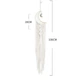 Ловець снів у макрамі стилі у вигляді місяця колір білий - зображення 10
