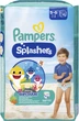 Трусики для плавания Pampers Splashers размер 5-6 (14+ кг) 10 шт (8001090728951) - изображение 2