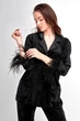 Комплект: блуза та брюки Anabel Arto 48(XL) чорний (38263) (90845) - зображення 5