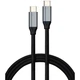Дата кабель USB-C to USB-C 3.2 Gen 2 1.5m 100W 10GBps Nylon Vinga (VCPDCU3215) - изображение 1