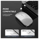 Миша бездротова USB/Type-C Halpilt Q23S Grey - зображення 3