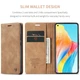Чохол книжка з магнітом OPPO A78 4G CaseMe Brown (34419-30) - зображення 3
