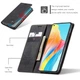 Чохол книжка з магнітом OPPO A78 4G CaseMe Black (34419-2B) - зображення 4