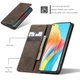 Чехол книжка с магнитом OPPO A78 4G CaseMe Dark Brown (34419-05) - изображение 3