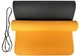 Коврик для йоги и фитнеса EasyFit TPE+TC 6 мм двухслойный оранжевый-черный - изображение 2