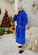 Халат махровый мужской 2XL синий (1024) - изображение 5