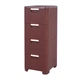 Комод пластиковый "Brilliant" Efe plastics на 4 ящика коричневый 82x33x38 см - изображение 1