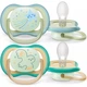 Пустышка Philips AVENT Ultra Air Нічна 0-6 міс 2 шт (SCF376/18) - изображение 2