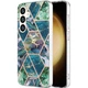 Захисний чохол Deexe Marble Pattern для Samsung Galaxy S24 Plus - Blue / Green - зображення 1