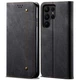 Чохол-книжка з кишеньками UniCase Jeans Wallet для Samsung Galaxy S24 Ultra - Black - зображення 1